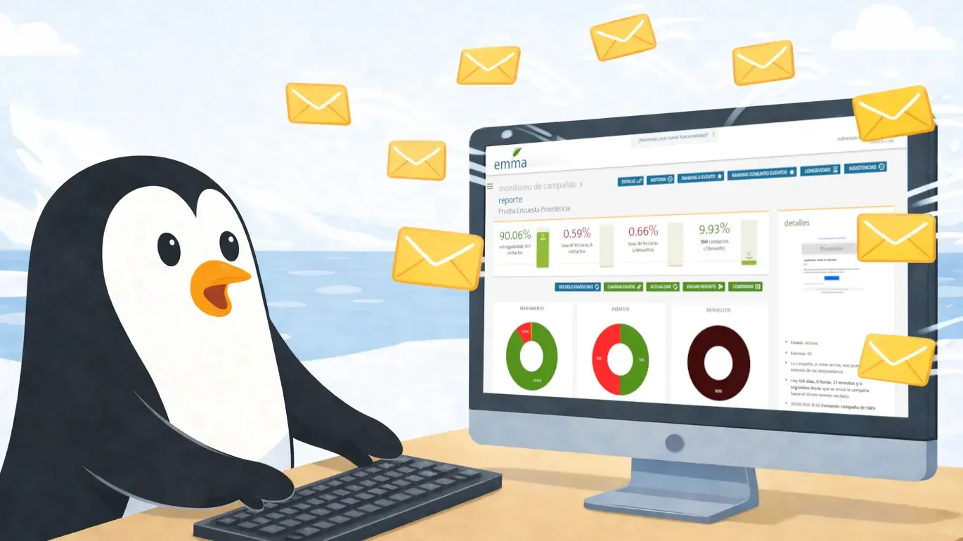 Email marketing empresarial con soporte activo en Chile, integración a medida y alta entregabilidad.