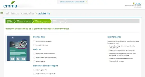 Asistente de campaña - paso 3.