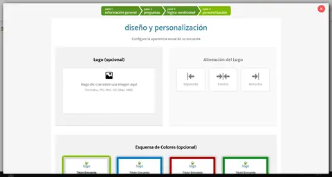 Wizard: Personalización.